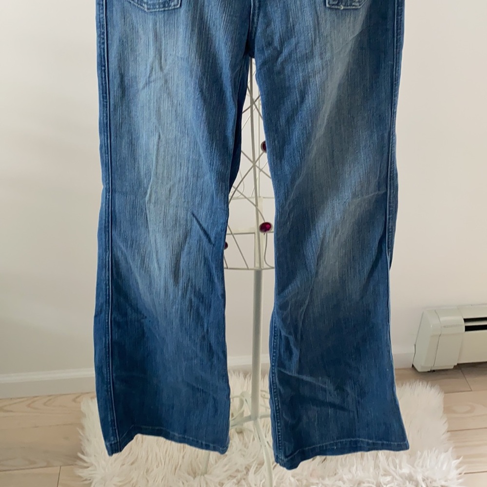 EXPRESS X2 High Waisted Wide Leg Flare Jeans - Picture 3 of 15